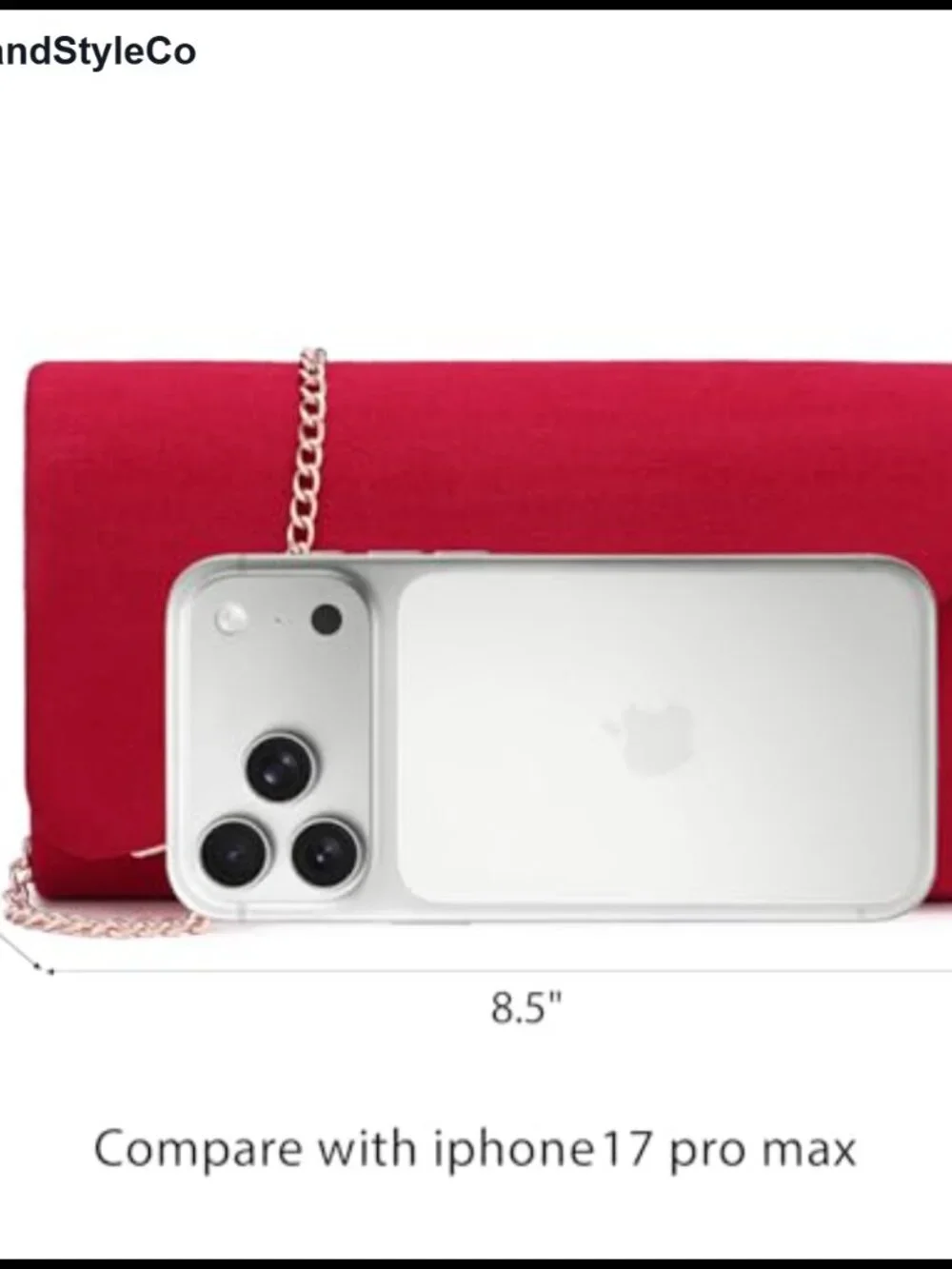 Faux Suede Evening Clutch Purse with Chain Strap, Formal Handbag